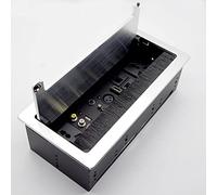 Desktop Socket with Audio Interface USB Embedded Aluminum Alloy Cover with Brush (Color : D, Size : 26.5 * 12.9CM)