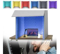 Desktop Soundproof Cover, Portable Recording Booth, Self Made Sound Booth Box, Isolat Booth for Music Studio Bedroom Home, Decreasing Noise for Recording Studio, Podcasts,Green