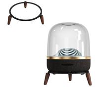 Desktop Speaker Stand for Harman Kardon Aura Studio 5 4 3 Soundsticks 5 4 Home Audio, Metal Speaker Desk Stands with Wood Feet, Space Saving Table Desk Stand