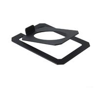 Desktop Speaker Stands for Computer Speakers - 13.5 cm x 11.2 cm Metal Mount Pads with Anti-Vibration Foam, Compatible with Bookshelf Speakers, Black(BLACK)