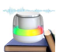 Desktop Speakers - Wireless 5.0 Subwoofer Speaker with RGB Light,Portable Audio Music Player with 7 Preset Gradient Breathing Light for Beach Car Travel Camping Outdoor Pool Hiking Bedroom