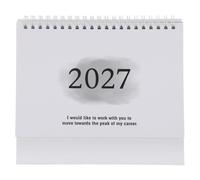 Desktop Standing Calendar 2026 2027 with Metal Stand, Green | 18 Month Monthly Planner, Easy Flipping Sheets, for Students and Project Planning at Home