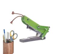 Desktop Stapler - Funny Stapler Wood Carving Statue Sculpture | Wooden Grasshopper Green Wood Desk Decor Desktop Stitcher for School Office Stationery