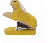 Desktop Staplers-Mini Stapler-Handmade Wood Carving Mini Animal Stapler with 1000 Staples for School Office Stationery Children, 12 Sheets(Rabbit)