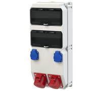 Desktop switchgear SZUBIN 32A/5PxC32 16A/5PxC16 2GSx2B16 FI40 IP44 9025512