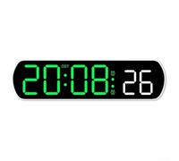 Desktop Table Clock Featuring Dual Alarm, Voice Activation, and Temperature Display for Modern Living (green)