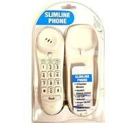 Desktop Telephone Corded Phone Speakerphone Home Office Slimline Landline Phones (White)