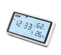 Desktop Temperature Humidity Measurement Meter Large LCD Display Indoor Thermometers Hygrometer Gauge with Time Display High Precisions Thermometers