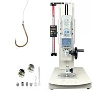 Desktop Tensile Testing Machine, 10-2000n High Precision Digital Force Gauge Push Pull Gauge Tester, Manual Horizontal Pulling Force Testing Equipment W/Fixture, For Destructive(With ruler,500N)