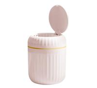 Desktop Trash Bins, Waterproof Round Push-button Desktop Trash Can, Removable Tabletop Can Wastebasket With Lid For Office, Living Room, Coffee Table, Study