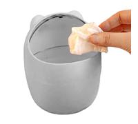 Desktop Trash Can - Cute Bear Recycled Bin with Lid - Removable Desk Trash Can | For Kitchen, Workshop, Car, Dorm, Laundry, Home, Dressing Table, Bedroom