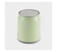 Desktop Trash Can Household Light Luxury Living Room Desk Creative Bedroom Simple Mini Car Storage Bin Waste Paper Basket Indoor trash can(Green)
