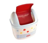 Desktop Trash Can - Mini Garbage Container 16x18x13.3cm, Tiny Tabletop Basket | Portable Dorm Accessory,Useful Office Organizer, Practical Room Helper, Compact Kitchen Waste Holder, Indoor Outdoor Bi