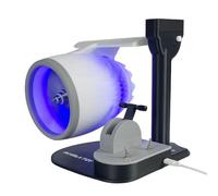 Desktop Turbofan Aircraft Engine Humidification Spray With Light Effect Blue Adjustable Speed Fan Light Upgraded