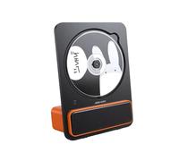 Desktop Vertical CD Player for Home CD Music Player with Remote Control (Orange)