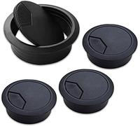Desktop Washers, Desk Cable Hole,60mm Cable Wire Grommet, 4Pcs Black Cord, Table Tidies for Home and Office Tab(Grey,80MM)