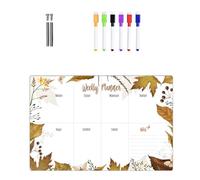 Desktop Whiteboard Clear Acrylic Dry Erases Board Memo Writing Clear Note Marker for Home Weekly Meal Planner Refrigerator