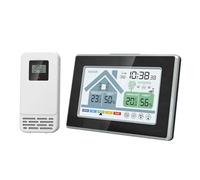 Desktop with Digital Hygrometer Alarm Clock & Humidity Meter for Baby Room Indoor Outdoor LCD Wireless Temperature Sensors