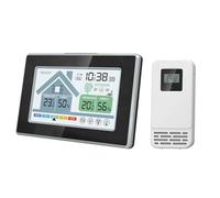 Desktop with Digital Hygrometer Alarm Clock & Humidity Meter for Baby Room Indoor Outdoor Remote Sensors Weather Monitor