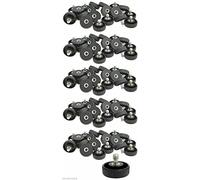 Desmond 100 x Short Screw 1/4" Camera Body/Tripod/Bracket Male & Female Threads Stainless Steel Shaft Plastic Base
