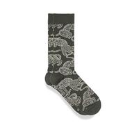 Desmond & Dempsey Men's Socks, The Jag Green, One Size