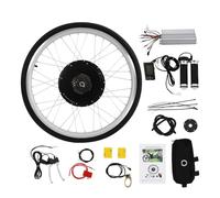 Desnysmf 48V 1000W 26'' Electric Bike Conversion Kit, Rear Wheel Bicycle Motor E-Bike Kit LCD Display & Controller Bag, Dual Mode Controller PAS Cycling Hub, 460rpm, Black