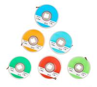 Desoldering Braid Wire for Solder Removal - 5-Pack Copper Solder Remover Strip, No-Clean For Braided, 1.0mm to 3.5mm Width Options, 1.5m Length per Roll, (2.5mm)