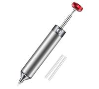Desoldering Pump, Solder Sucker, Desoldering Gun, Solder Fume Extractor, Portable Soldering Gun with Full Aluminum Body with 2 Silicone Tips for Precision Desoldering Work and Repair(Grey)