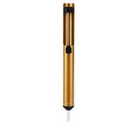Desoldering Pump - Solder Sucker, Desoldering Tool, Aluminum Alloy Frame, Resistant, High Pressure Vacuum, One-Handed Use, Stable Plastic Backing, Black