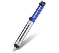Desoldering Pump with Aluminum Body, Solder Sucker, 7.2 Inches Professional Desoldering Desolder Remover Pump Tool, De-Soldering Heat Resistant High Suction (Blue)
