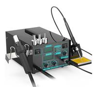 Desoldering Station 2 in 1, Soldering Iron and Hot Air Gun, Digital Display, Adjustable Temperature for SMD Soldering and Desoldering, Anti-Static