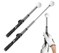 Desoto Golf Swing Trainer Retractable Golf Grip Training Aids for Warm-up, Right-Handed Golf Club for Indoor Practice, Golf Accessories - Strength & Tempo Training for Chipping Hitting