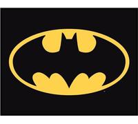 Desperate Enterprises Batman Logo Tin Sign - Nostalgic Vintage Metal Wall Decor - Made in USA