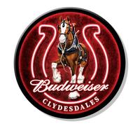 Desperate Enterprises Budweiser Clydesdales Round Refrigerator Magnet - Funny Fridge Magnets for Work, Home & School - Made in The USA