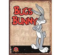 Desperate Enterprises Bugs Bunny Retro Panels Tin Sign - Nostalgic Vintage Metal Wall Decor - Made in USA