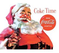 Desperate Enterprises Coca-Cola Santa Claus - Coke Time Tin Sign - Nostalgic Vintage Metal Wall Décor - Made in USA