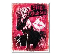 Desperate Enterprises DC Comics - Harley Quinn Hey Puddin Tin Sign - Nostalgic Vintage Metal Signs - Made in the USA