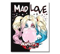 Desperate Enterprises DC Comics - Harley Quinn Mad Love Tin Sign - Nostalgic Vintage Metal Signs - Made in the USA