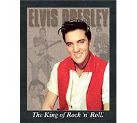 Desperate Enterprises Elvis Presley - Portrait Tin Sign - Nostalgic Vintage Metal Wall Decor - Made in USA