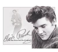 Desperate Enterprises Elvis Presley - Sun Never Sets Tin Sign - Nostalgic Vintage Metal Wall Decor - Made in USA