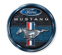 Desperate Enterprises Ford Mustang Round Refrigerator Magnet - Funny Fridge Magnets for Work, Home & School - Made in The USA