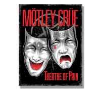 Desperate Enterprises Motley Crue Theatre of Pain Tin Sign - Heavy Metal Wall Decor - Nostalgic Vintage Wall Art - Made in the USA
