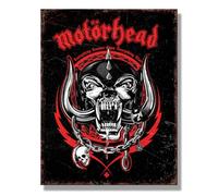 Desperate Enterprises Motorhead Louder Tin Sign - Rock Band Wall Art - Nostalgic Vintage Metal Signs - Made in the USA