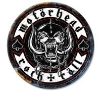 Desperate Enterprises Motorhead Rock N Roll Fully Embossed Steel Sign - Motorhead Poster - Nostalgic Vintage Metal Signs - Made in the USA