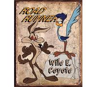 Desperate Enterprises Road Runner & Wyle E Coyote Tin Sign 33 x 41 cm