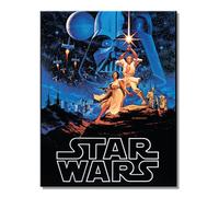 Desperate Enterprises Star Wars: A New Hope by Hildebrandt Tin Sign - Nostalgic Vintage Metal Wall Decor - Made in USA