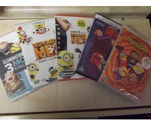 Despicable Me,1 ,2,3,4 &Minions rise of Gru dvd's all sealed READ BELOW