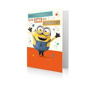 Despicable Me 2 Official Me 2 Minion Congratulations Greeting Card, Multi Colour (DE135)