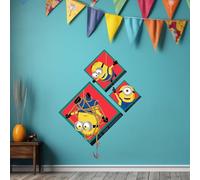 Despicable Me 4-3 Minions in Squares Wall Sticker (60cm Height x 45cm Width)