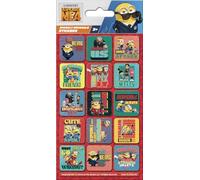 Despicable Me 4 Caption Stickers - Sparkly Reusable Foil Stickers - Official Licensed Product - Reusable on Non-Porous Surfaces - Boys and Girls, Age 3+, Birthday Gifts, Party Bags, Arts & Crafts